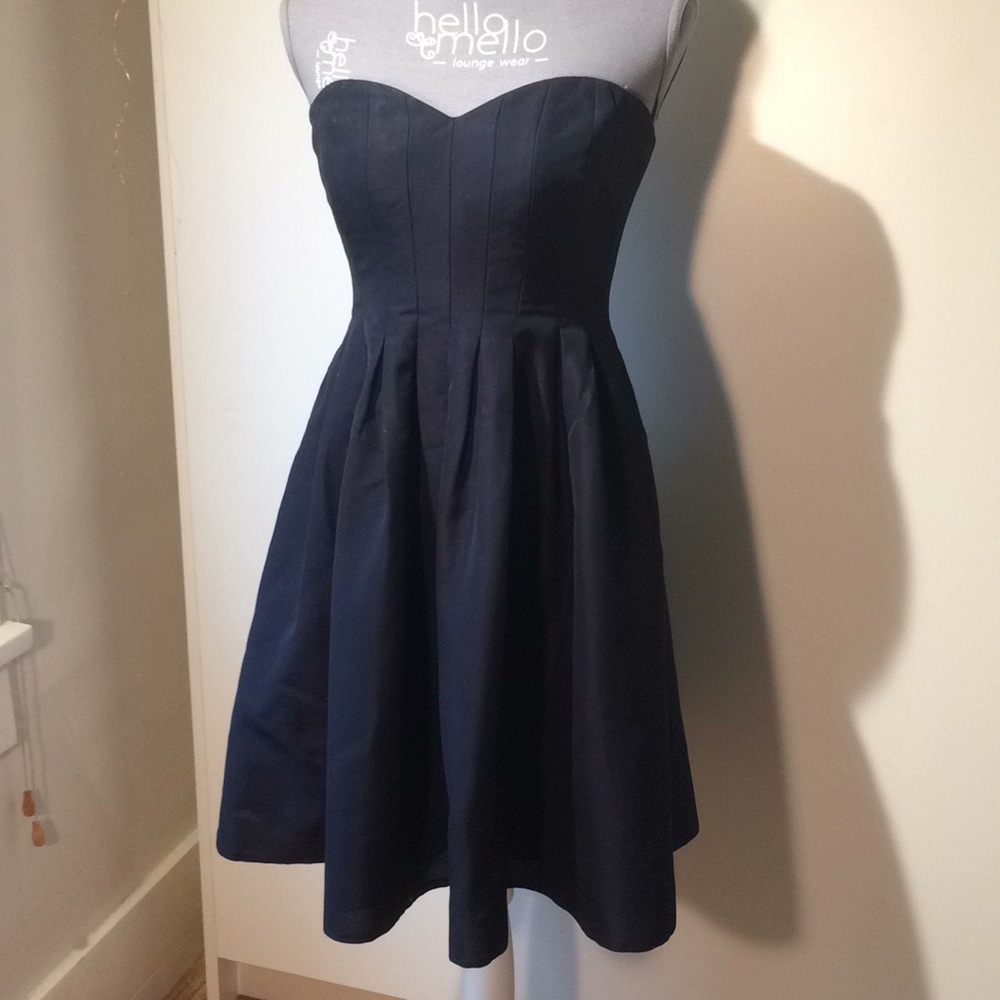J. Crew - Navy Blue Strapless Cocktail Dress